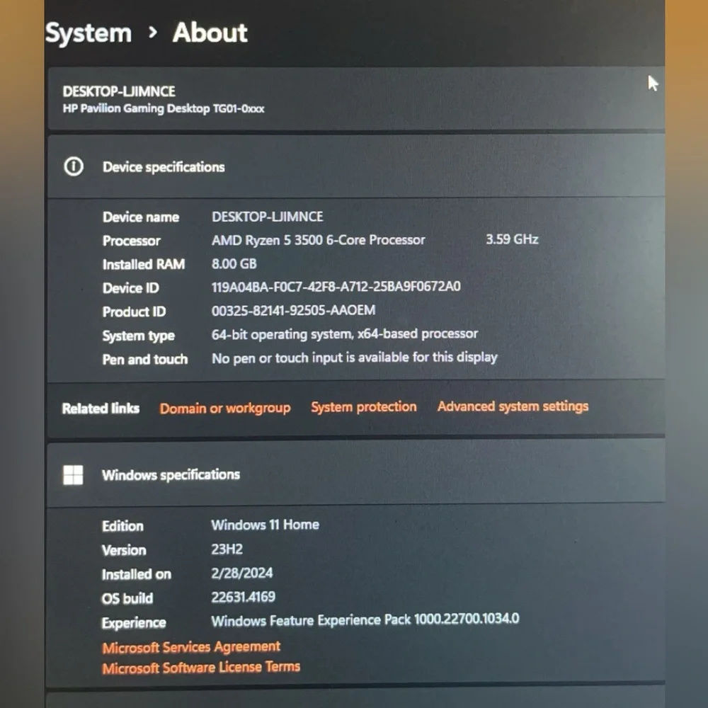 Selling My HP Pavillion Gaming Desktop & 75hz Acer Monitor Together.